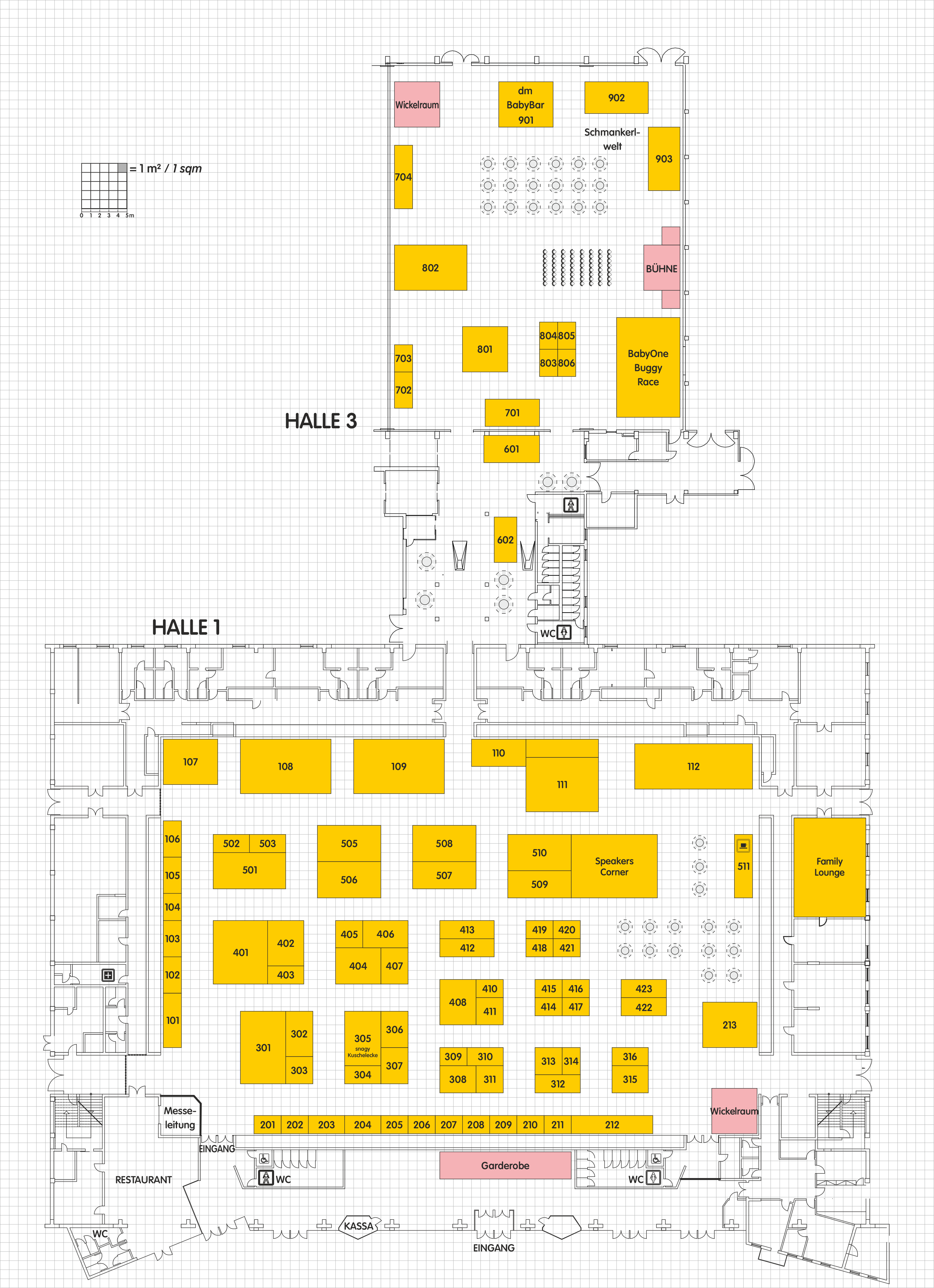 Hallenplan BabyExpo Wiener Neustadt