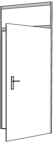 Tür versperrbar / lockable door