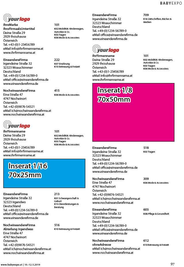 Inserat / advertisement